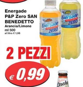 Prix Quality Energade P&P Zero SAN BENEDETTO Arancia/Limone ml 500 offerta