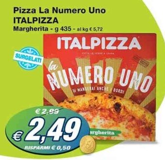 Prix Quality Pizza La Numero Uno ITALPIZZA Margherita g 435 offerta