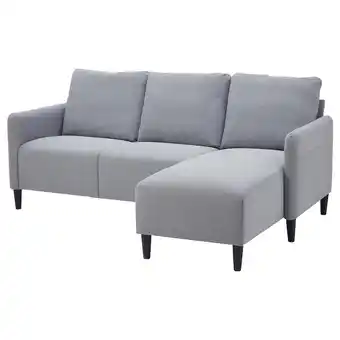 IKEA Angersby divano a 3 posti, con chaise-longue/knisa grigio chiaro offerta
