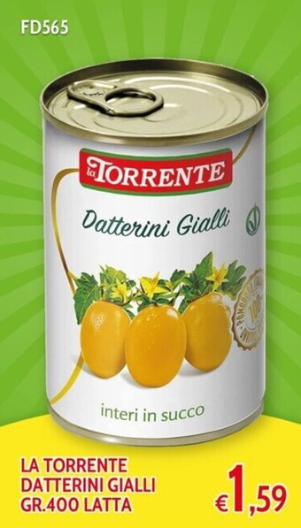 LA TORRENTE DATTERINI GIALLI GR.400 LATTA