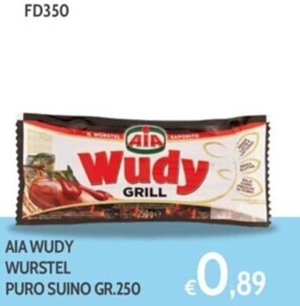 AIA WUDY WURSTEL PURO SUINO GR.250