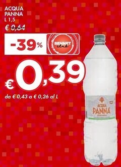 Bennet Acqua panna offerta