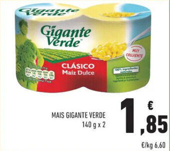 Conad MAIS GIGANTE VERDE 140 g x 2 offerta