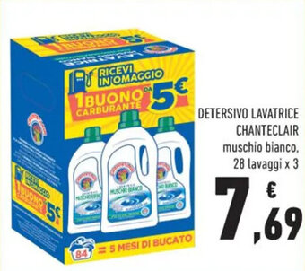 Conad DETERSIVO LAVATRICE CHANTECLAIR muschio bianco, 28 lavaggi x 3 offerta