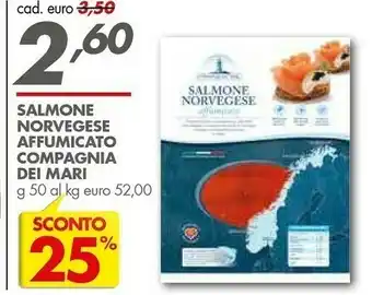 Italmark Compagnia dei mari Salmone Novergese Affumicato offerta