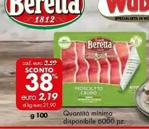 Italmark Beretta Prosciutto Crudo 100 G(ml) offerta