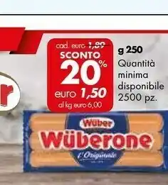 Italmark Wuber One Di Pollo 250 G(ml) offerta