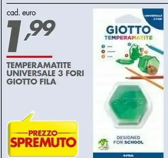 Italmark Giotto Temperino Universale A 3 Fori offerta