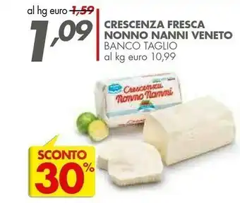 Italmark Nonno Nanni Crescenza Fresca offerta