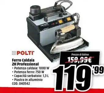 MediaWorld Polti Ferro Caldaia 2h Professional offerta