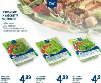 Metro chef Le Insalate In Vaschetta
