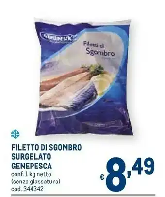 Genepesca Filetto Di Sgombro Surgelato