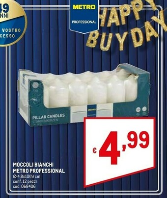 Metro Metro Professional Moccoli Bianchi offerta
