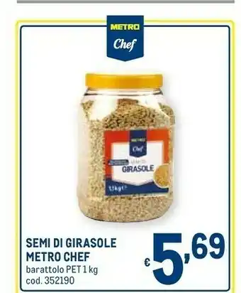 Metro Metro chef Semi Di Girasole offerta