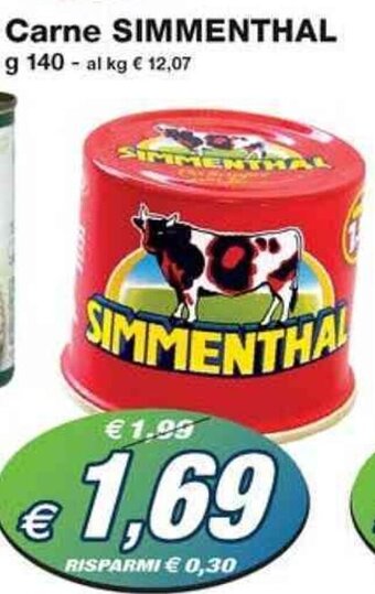 Prix Quality Carne SIMMENTHAL g 140 offerta