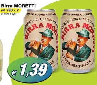 Prix Quality Birra MORETTI ml 330 x 2 offerta