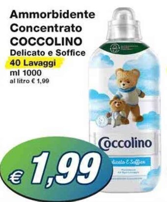 Prix Quality Ammorbidente Concentrato COCCOLINO Delicato e Soffice 40 Lavaggi ml 1000 offerta