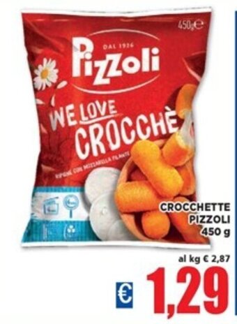 Vivo Supermercati CROCCHETTE PIZZOLI 450 g offerta