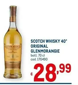 Metro Scotch Whisky Original Glenmorangie offerta