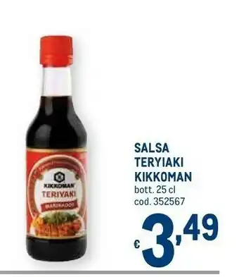 Metro Kikkoman Salsa Teryiaki offerta