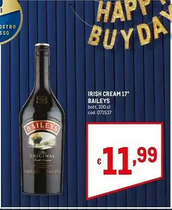 Metro Baileys Original Irish Cream Liquore 1,5 L Cremoso offerta