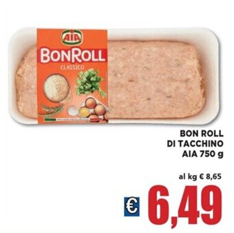 Vivo Supermercati BON ROLL DI TACCHINO AIA 750 g offerta
