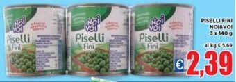 Vivo Supermercati PISELLI FINI NOI&VOI 3 x 140 g offerta
