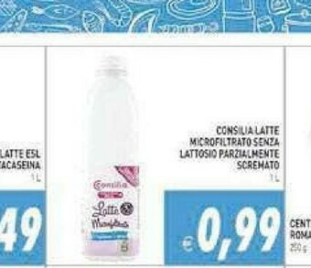Supermercati Agorà Consilia Latte parzialmente scremato offerta