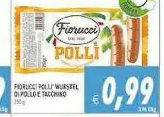 Supermercati Agorà Fiorucci Wurstel di pollo offerta