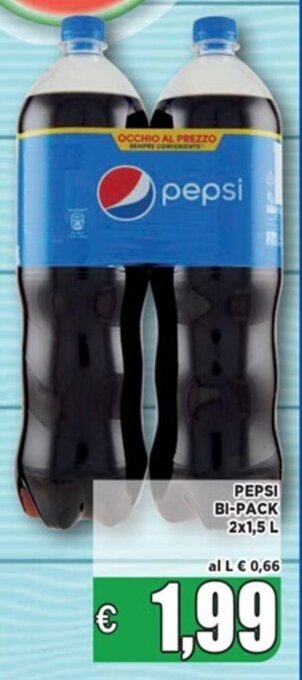 Vivo Supermercati PEPSI BI-PACK 2x1,5 L offerta