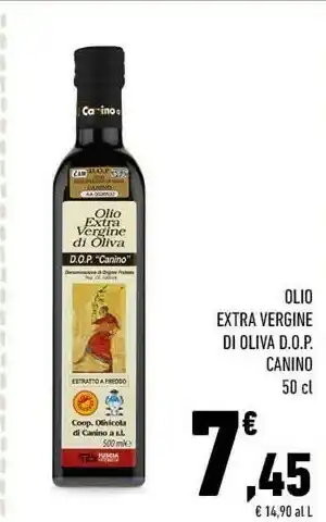 Conad Superstore Canino Olio Extra Vergine Di Oliva DOP 500 G(ml) offerta