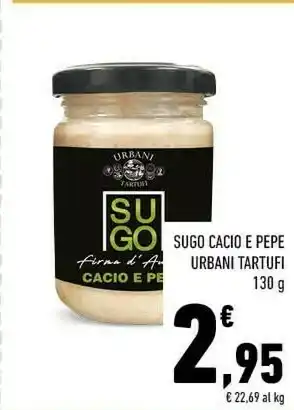 Conad Superstore Urbani tartufi Sugo Cacio E Pepe offerta