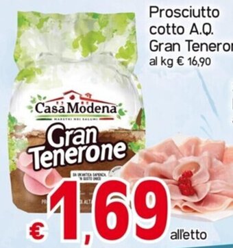 Kanguro Prosciutto cotto A.Q. Gran Tenerone offerta