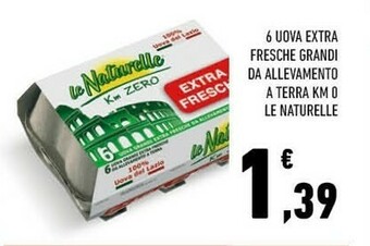 Conad Superstore Le Naturelle 6 Uova Grandi Fresche Da Allevamento A Terra offerta