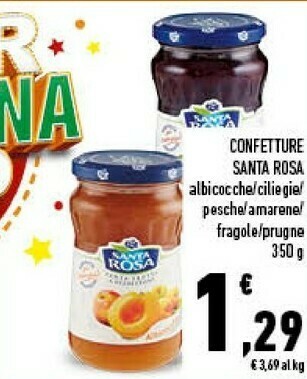 Conad Santa rosa Confettura Extra Di Prugne 350 G(ml) offerta