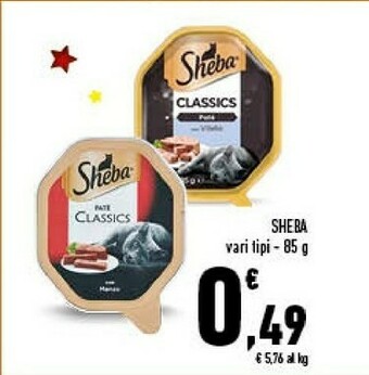 Conad Sheba 3065890100145 Cibo Umido Per Gatti 85 G offerta