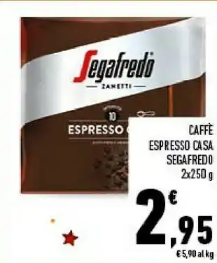 Conad Segafredo Caffe Espresso offerta