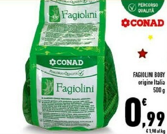Conad Conad Fagiolini Boby offerta