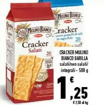 Conad Mulino Bianco Sfoglia Di Grano Crackers Non Salati 1000 G(ml) offerta