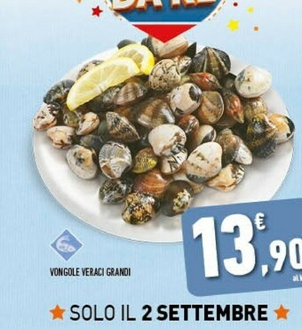 Conad Vongole Veraci Grandi offerta
