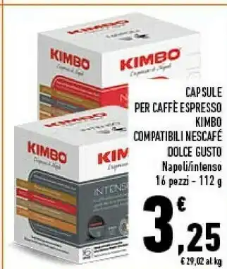 Conad Superstore Kimbo Capsule Per Caffe Espresso offerta