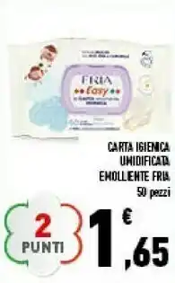 Conad Fria Carta Igienica Umidificata Emollente offerta