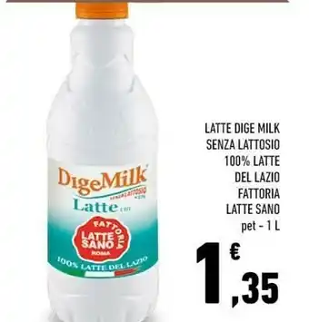 Conad Latte sano Latte Dige Milk Senza Lattosio 100% Latte Del Lazio offerta