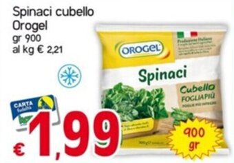 Spinaci cubello Orogel gr 900