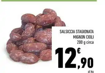 Conad Salsiccia Stagionata Mignon Cioli offerta