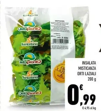 Conad Ortopronto - Insalata Mista Pronta Da Condire 200 G(ml) offerta