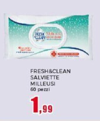 FRESH&CLEAN SALVIETTE MILLEUSI 60 pezzi