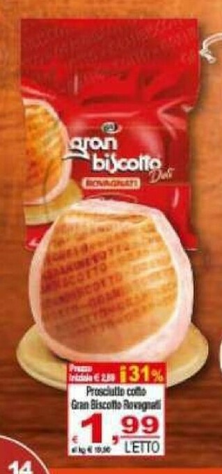 CTS Supermercati Rovagnati Prosciutto cotto offerta