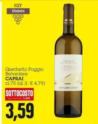 Emi Supermercati Caprai Grechetto Poggio Belvedere offerta