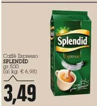 Emi Supermercati Splendid Caffè Espresso 500 G(ml) offerta